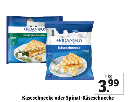 Käseschnecke oder Spinat-Käseschnecke 