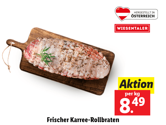 Frischer Karree-Rollbraten 