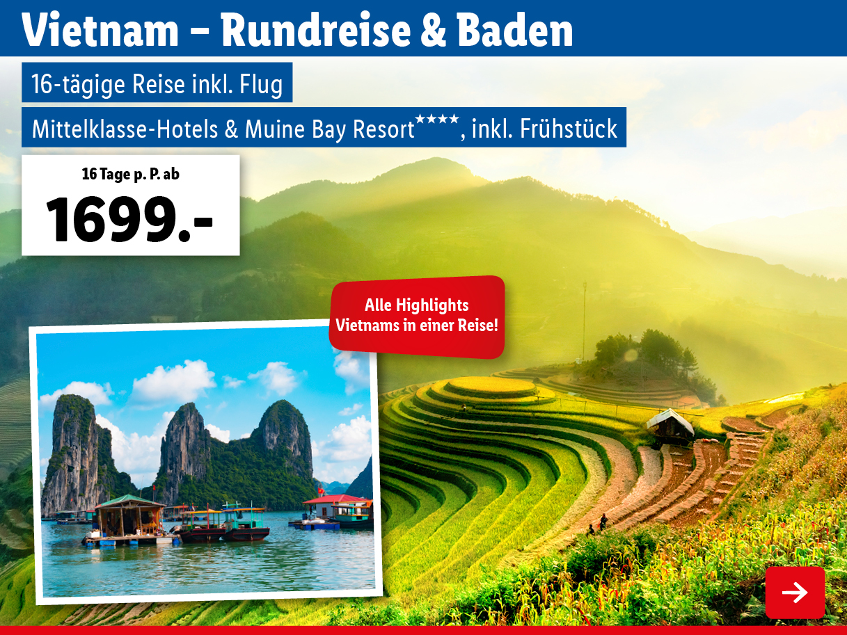 Vietnam – Rundreise & Baden