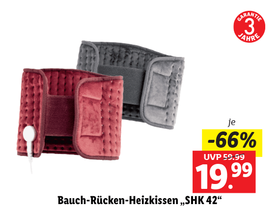 Sanitas Bauch-Rücken-Heizkissen „SHK 42“ 