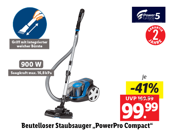 Philips Beutelloser Staubsauger „PowerPro Compact“ 