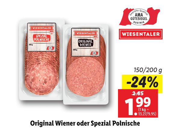 Original Wiener oder Spezial Polnische 