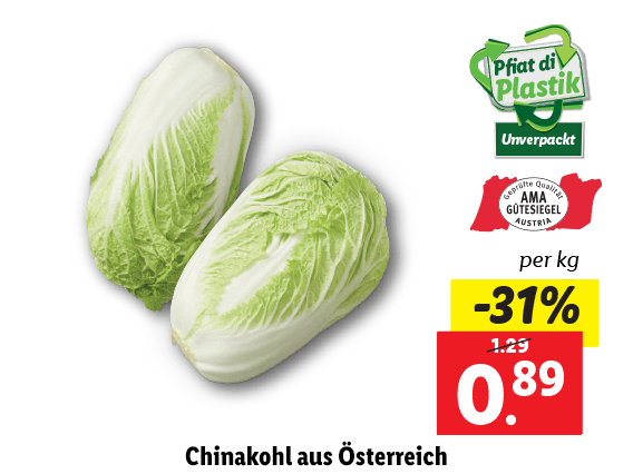 Chinakohl aus Österreich 