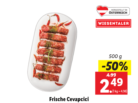 Frische Cevapcici 