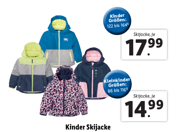 Kleinkinder Skijacke