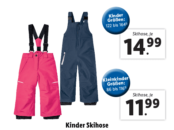 Kleinkinder Skihose