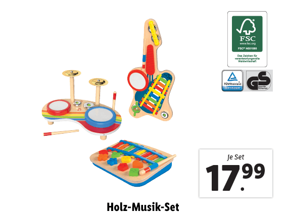 Holz-Musik-Set