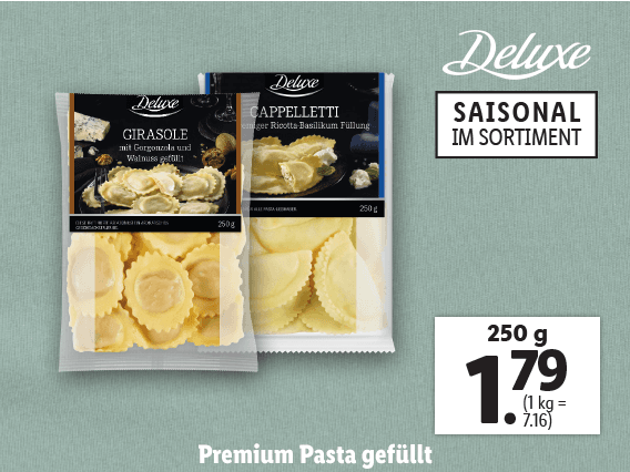 Premium Pasta gefüllt 