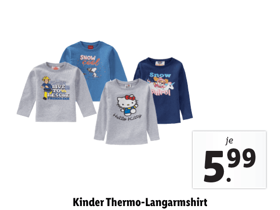 Kinder Thermo-Langarmshirt