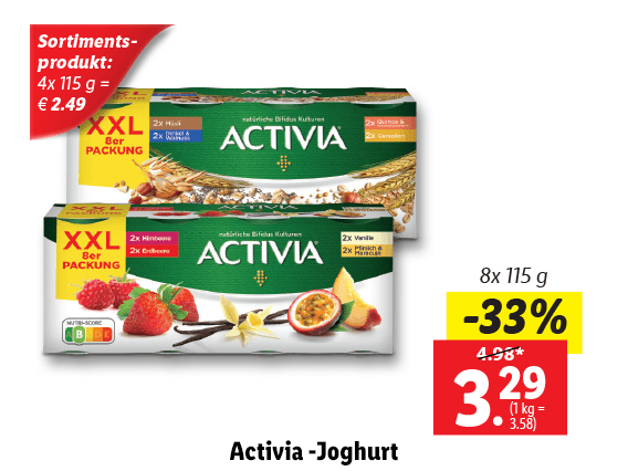 Danone Activia Joghurt 