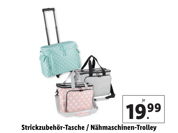 Strickzubehör-Tasche/​Nähmaschinen-Trolley 