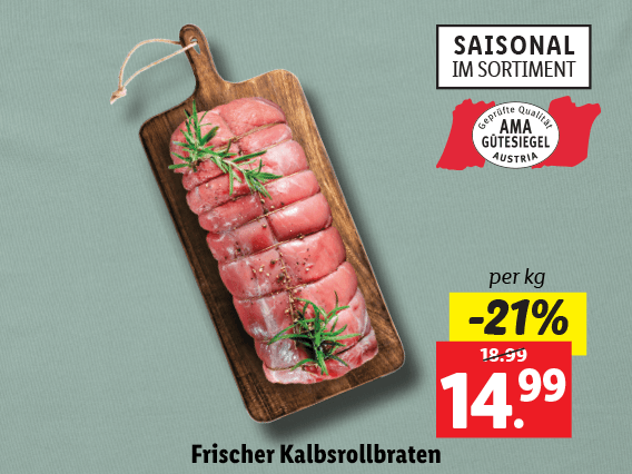 Frischer Kalbsrollbraten 