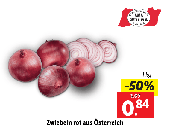 Zwiebeln rot aus Österreich 