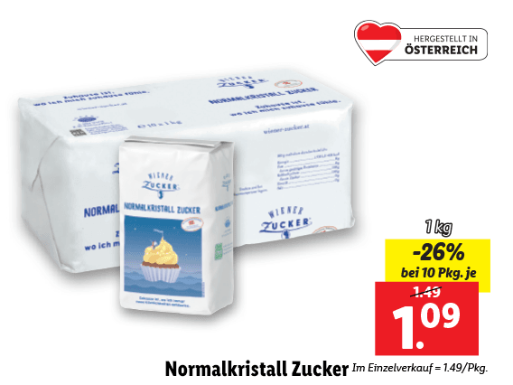 Wiener Zucker Normalkristall Zucker 