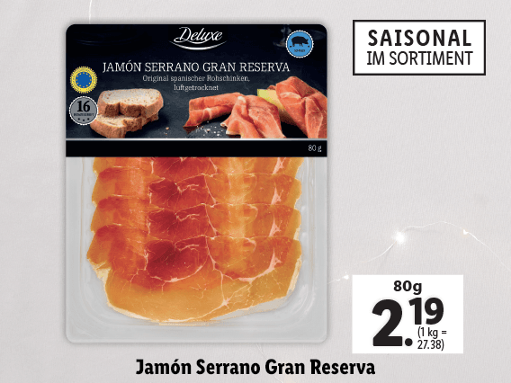 Jamón Serrano Gran Reserva