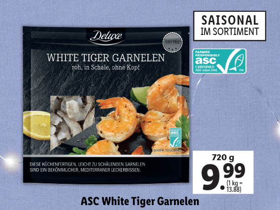 ASC White Tiger Garnelen