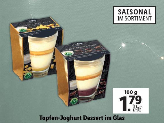 Topfen-Joghurt Dessert im Glas