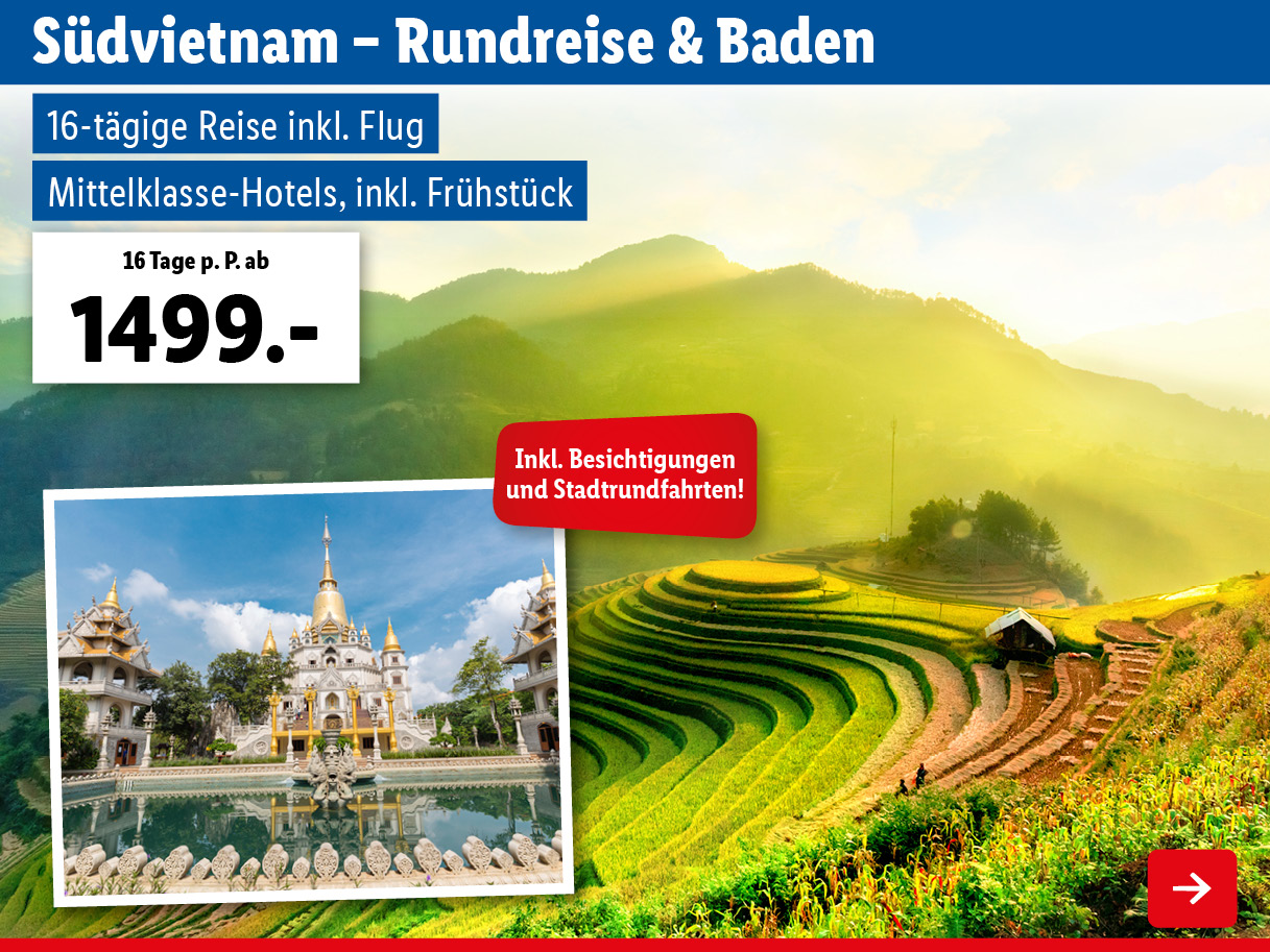 Südvietnam – Rundreise & Baden