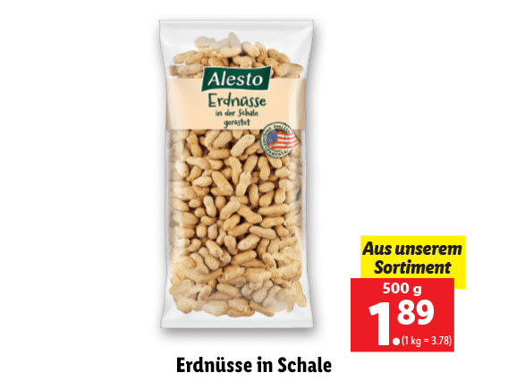Erdnüsse in Schale 