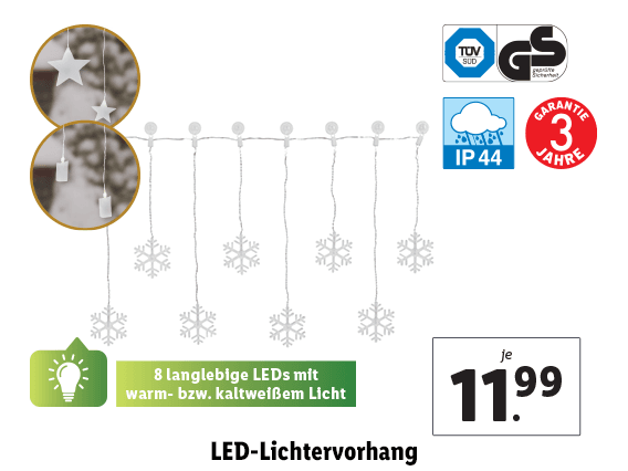 LED-Lichtervorhang 