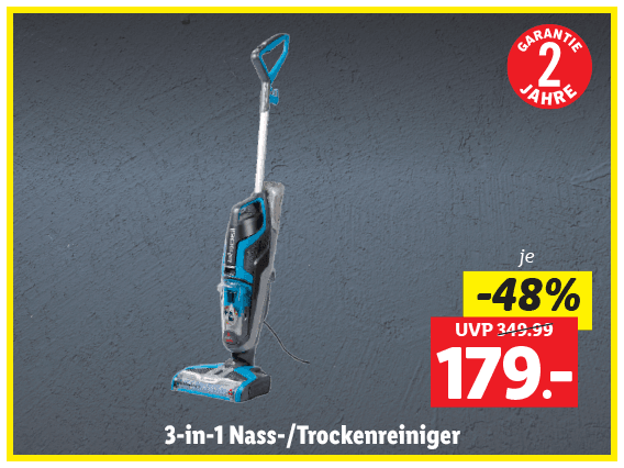 Bissell® 3-in-1 Nass-/​Trockenreiniger 