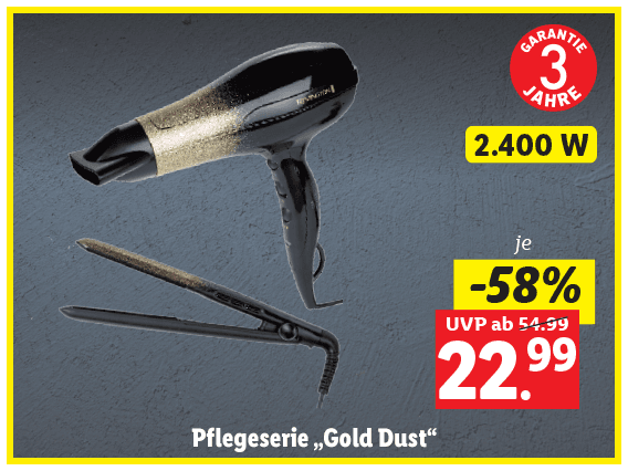 Remington® Pflegeserie „Gold Dust“ 