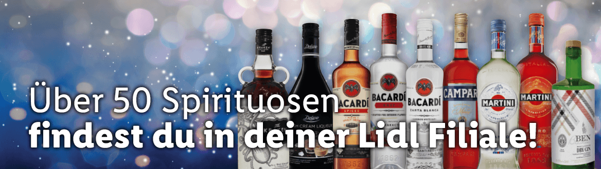 Über 50 Spirituosen