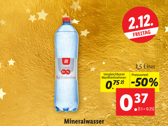 Long Life Mineralwasser 