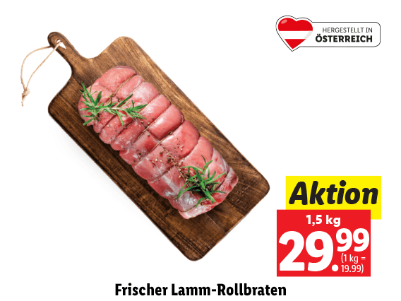 Mattigtaler Lamm Frischer Lamm-Rollbraten 