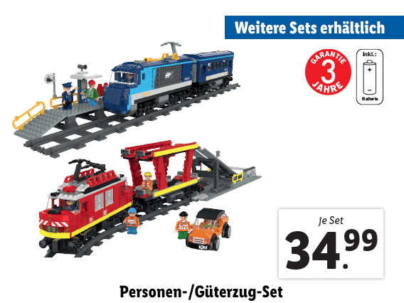 Personen-/​Güterzug-Set 
