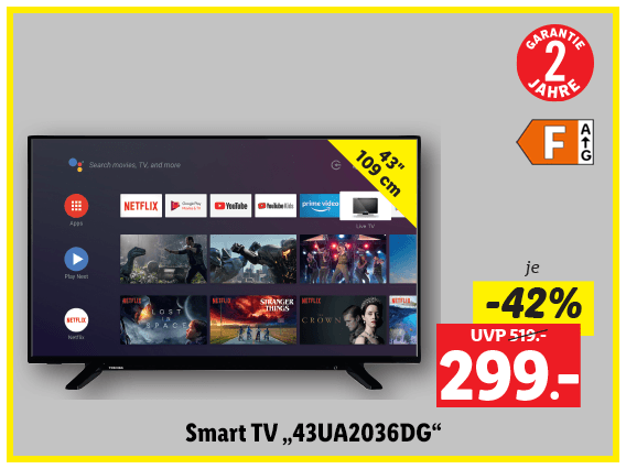 Toshiba Smart TV „43UA2036DG“ 