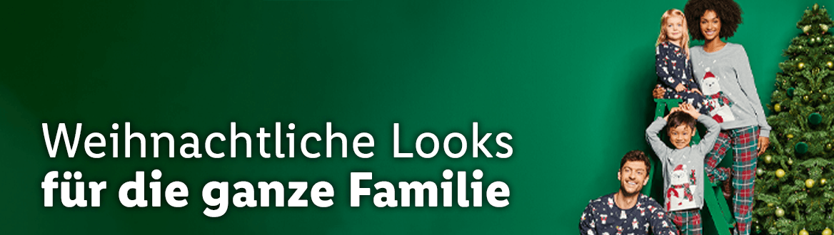 Weihnachtliche Looks für die ganze Familie