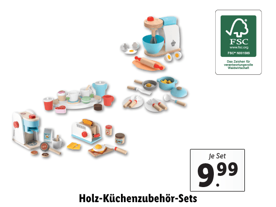 Holz-Küchenzubehör-Sets 