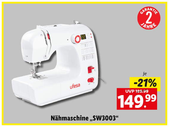 Ufesa Nähmaschine „SW3003“ 