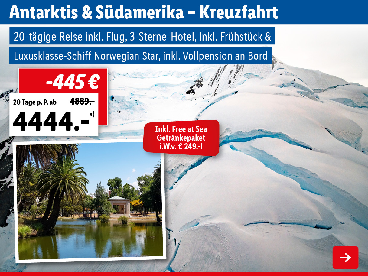 Antarktis & Südamerika – Kreuzfahrt