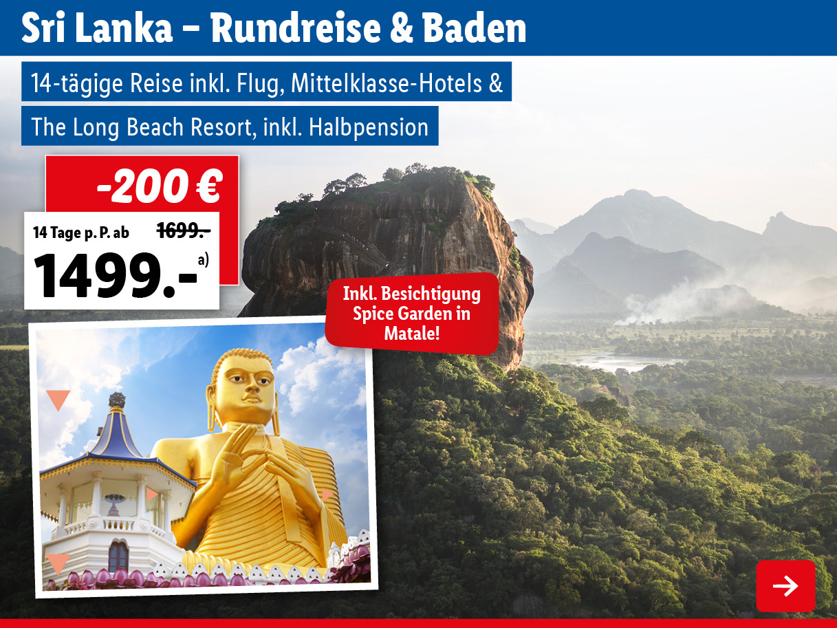 Sri Lanka - Rundreise & Baden