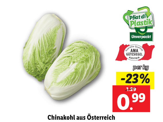 Chinakohl aus Österreich 