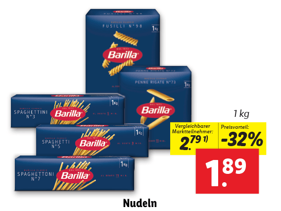 Barilla Nudeln 