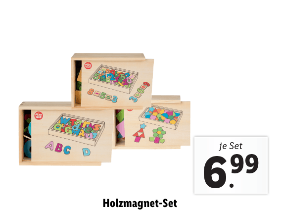Holzmagnet-Set 