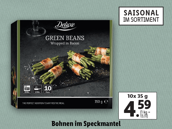 Bohnen im Speckmantel 