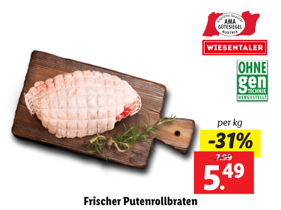 Frischer Putenrollbraten 