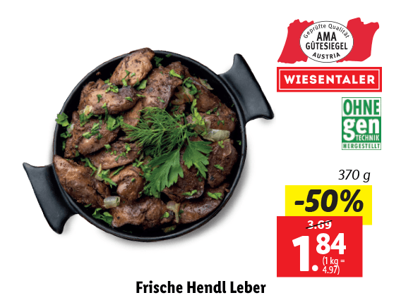 Frische Hendl Leber 