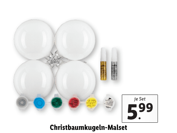 Christbaumkugeln-Malset 