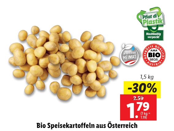 Bio Speisekartoffeln aus Österreich 