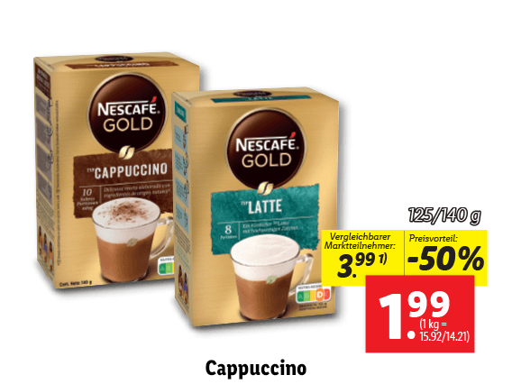  Nescafé Cappuccino 