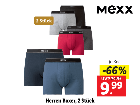 Mexx Herren Boxer, 2 Stück