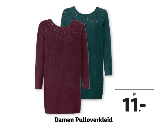 Damen Pulloverkleid