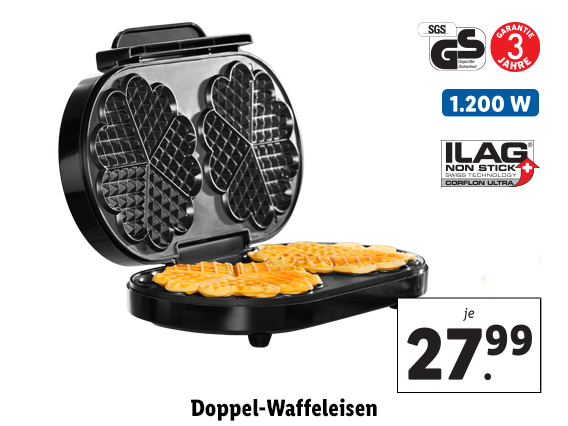 Doppel-Waffeleisen