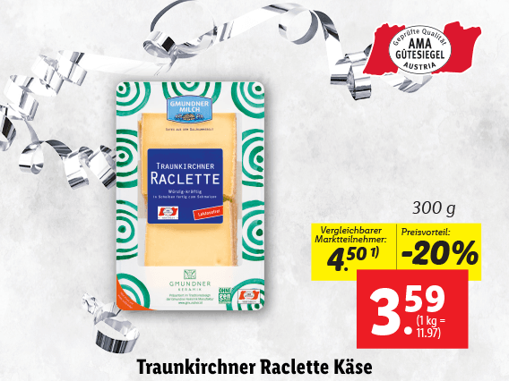 Traunkirchner Raclett-Käse