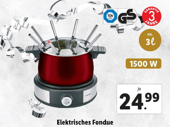 Elektrisches Fondue